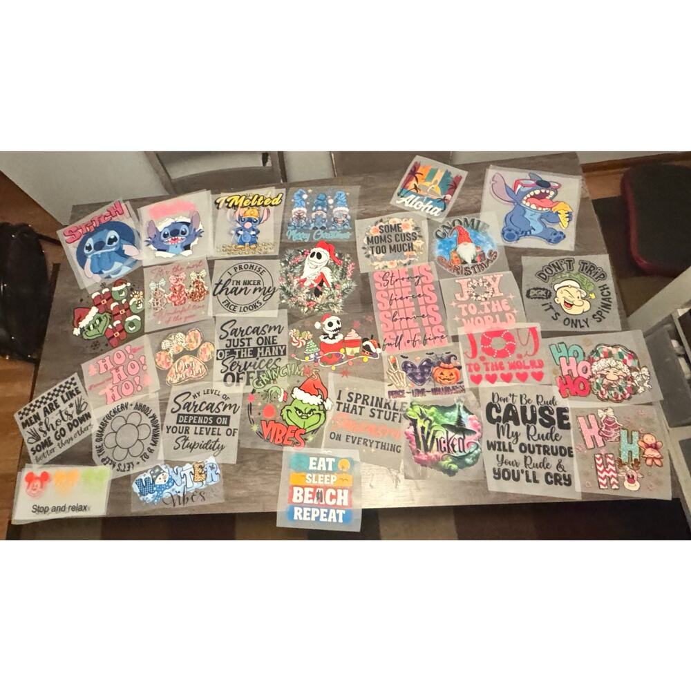 graphic transfer patches buy one for six bucks.